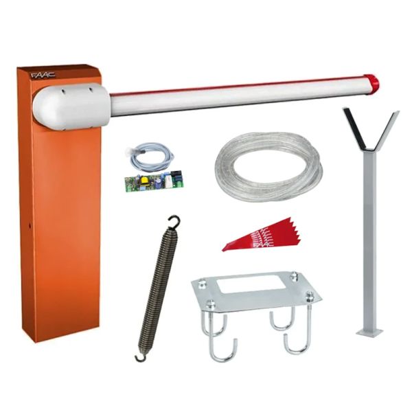 Комплект шлагбаума автоматического FAAC 615/5 BPR с подсветкой и круглой стрелой 5 м