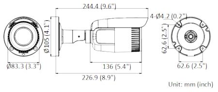 Уличная вариофокальная IP-камера 4Мп HiWatch DS-I456Z(B) (2.8-12 мм) Уличная вариофокальная IP-камера 4Мп HiWatch DS-I456Z(B) (2.8-12 мм)