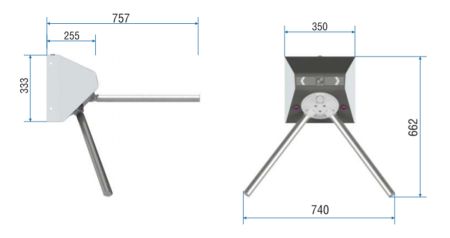 Навесной турникет-трипод Carddex STL-02 (без планок) Навесной турникет-трипод Carddex STL-02 (без планок)