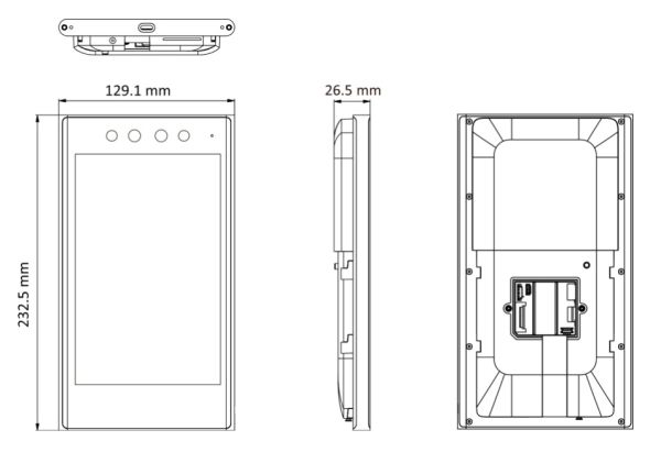 Биометрический терминал доступа HikVision DS-K1T681DBX по распознаванию лиц Биометрический терминал доступа HikVision DS-K1T681DBX по распознаванию лиц