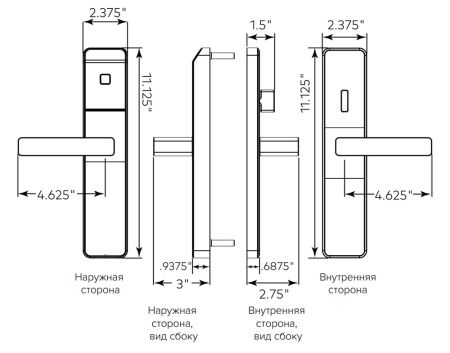 Электронный замок dormakaba Saflok Confidant RFID KIT3 NFC, с BLE (CFM32ESAACBNP20F) Электронный замок dormakaba Saflok Confidant RFID KIT3 NFC, с BLE (CFM32ESAACBNP20F)