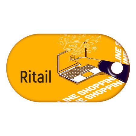 Бесконтактный RFID-брелок SMARTTAG с двойным чипом Mifare 1k + Em-Marine Бесконтактный RFID-брелок SMARTTAG с двойным чипом Mifare 1k + Em-Marine