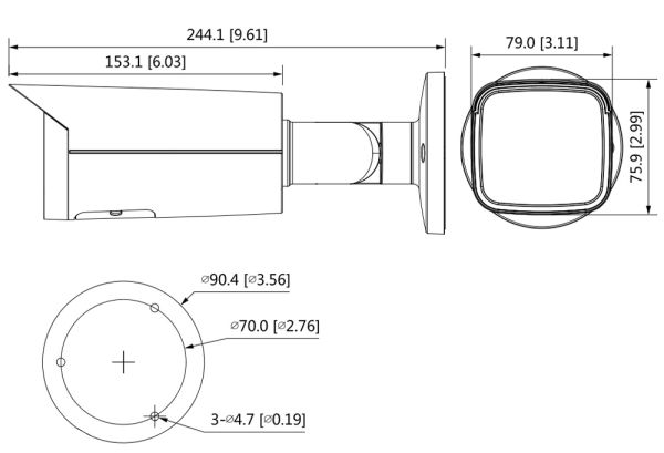 IP-видеокамера 2Мп Dahua DH-IPC-HFW2231TP-ZS-S2 с 5х оптическим увеличением