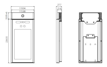Уличный терминал распознавания лиц ZKTeco RevFace10[TI] с тепловизором