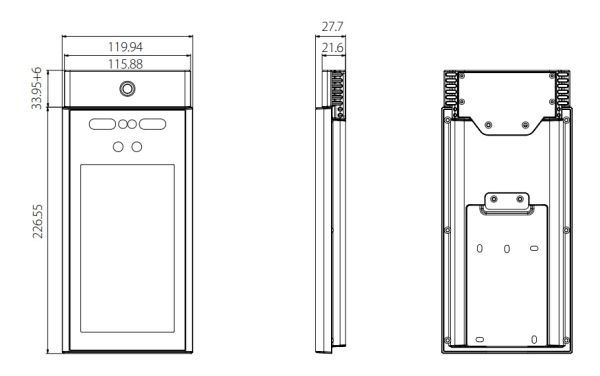 Уличный терминал распознавания лиц ZKTeco RevFace10[TI] с тепловизором