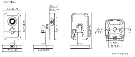 Компактная IP-камера Wi-Fi 2Мп HiWatch DS-I214W(C) (2 мм) с PIR-датчиком и микрофоном Компактная IP-камера Wi-Fi 2Мп HiWatch DS-I214W(C) (2 мм) с PIR-датчиком и микрофоном