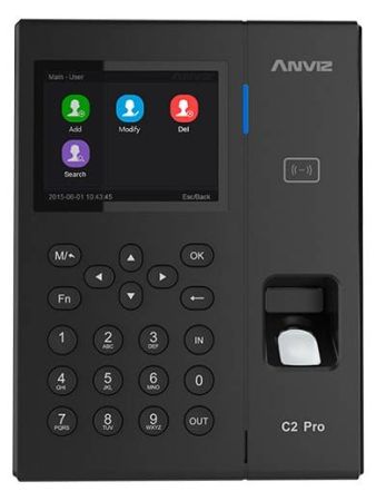 Биометрический терминал контроля доступа и учета рабочего времени Anviz C2 Pro Биометрический терминал контроля доступа и учета рабочего времени Anviz C2 Pro