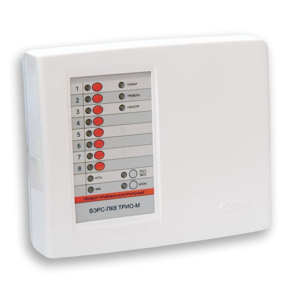Прибор ВЭРС-ПК8 ТРИО-М версия 3.2 приемно-контрольный охранно-пожарный