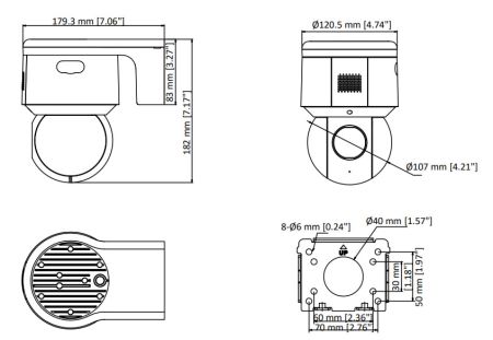 Уличная скоростная поворотная IP-камера PTZ 2Мп HiWatch PTZ-N3A204I-D (2.8-12 мм) c x4 оптическим зумом Уличная скоростная поворотная IP-камера PTZ 2Мп HiWatch PTZ-N3A204I-D (2.8-12 мм) c x4 оптическим зумом