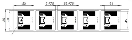 Метка Labels 50х50 UHF, UCODE8, прозрачная (45x31) Метка Labels 50х50 UHF, UCODE8, прозрачная (45x31)