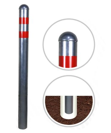 Столбик парковочный бетонируемый Мегаполис СМБ-76.000-1 СБ Столбик парковочный бетонируемый Мегаполис СМБ-76.000-1 СБ