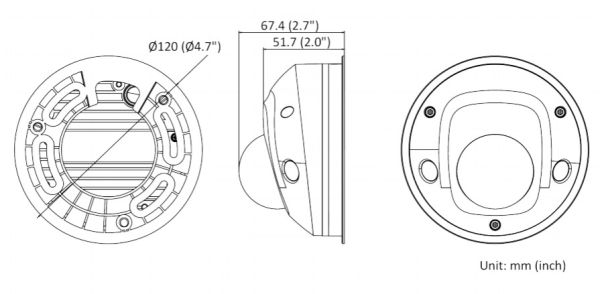 Уличная IP-камера 4Мп HiWatch IPC-D542-G0/SU (2.8 мм) с микрофоном Уличная IP-камера 4Мп HiWatch IPC-D542-G0/SU (2.8 мм) с микрофоном