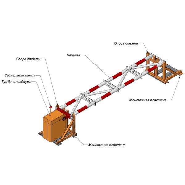 Противотаранный автоматический шлагбаум Фантом Блок F4B-S Противотаранный автоматический шлагбаум Фантом Блок F4B-S