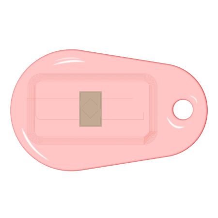 Бесконтактный RFID-брелок SMARTTAG Caramel NXP Mifare Plus SE 1k, прозрачный Бесконтактный RFID-брелок SMARTTAG Caramel NXP Mifare Plus SE 1k, прозрачный