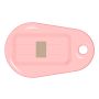 Бесконтактный RFID-брелок SMARTTAG Caramel NXP Mifare Plus SE 1k, прозрачный Бесконтактный RFID-брелок SMARTTAG Caramel NXP Mifare Plus SE 1k, прозрачный