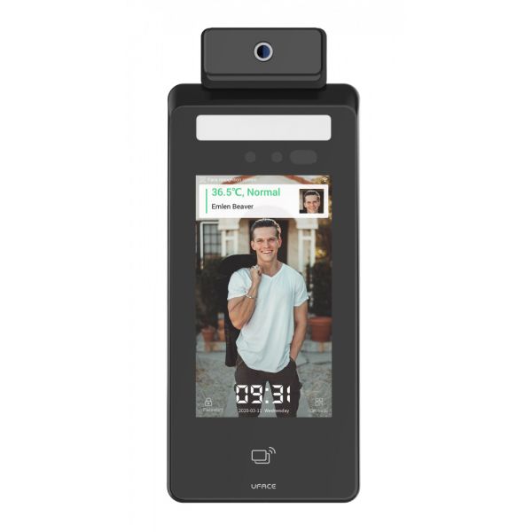 Биометрический терминал распознавания лиц и температуры тела Uface 5-Temp, настенный Биометрический терминал распознавания лиц и температуры тела Uface 5-Temp, настенный