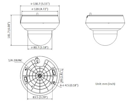 Скоростная поворотная PTZ видеокамера 2Мп HikVision DS-2DE2A204IW-DE3(C0)(S6)(C) Скоростная поворотная PTZ видеокамера 2Мп HikVision DS-2DE2A204IW-DE3(C0)(S6)(C)