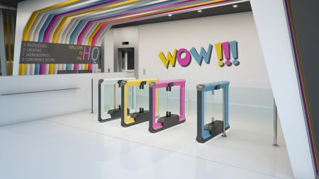 Боковая секция распашного турникета Magnetic mWing FMWI_BL Master без створок Боковая секция распашного турникета Magnetic mWing FMWI_BL Master без створок