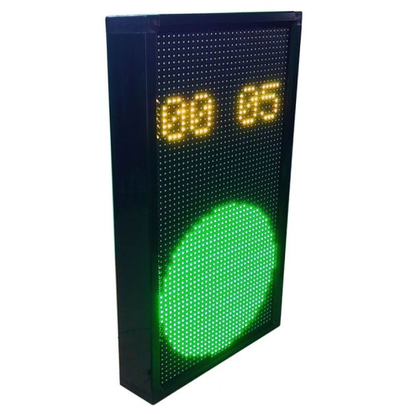 Светодиодный двухсекционный светофор Инфопаркинг ИС-3T/4Q8/220/MATRIX (3T/220/MATRIX) с таймером Светодиодный двухсекционный светофор Инфопаркинг ИС-3T/4Q8/220/MATRIX (3T/220/MATRIX) с таймером