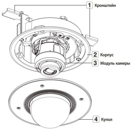 Купольная встраиваемая IP-видеокамера 2Мп Wisenet XND-6081RF (2.8-12 мм) Купольная встраиваемая IP-видеокамера 2Мп Wisenet XND-6081RF (2.8-12 мм)