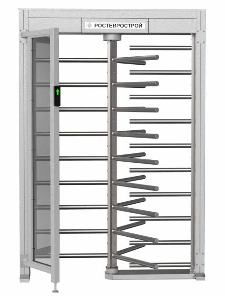 Турникет уличный полноростовой 3-х лопастной со стеклом Ростов-Дон ПР1ЛС/3М2 У Турникет уличный полноростовой 3-х лопастной со стеклом Ростов-Дон ПР1ЛС/3М2 У