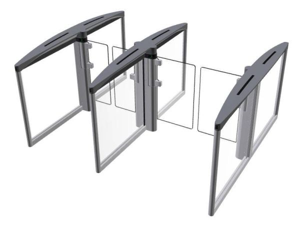 Центральный модуль проходной Gunnebo SpeedStile FLS DS длина 1800 мм Центральный модуль проходной Gunnebo SpeedStile FLS DS длина 1800 мм