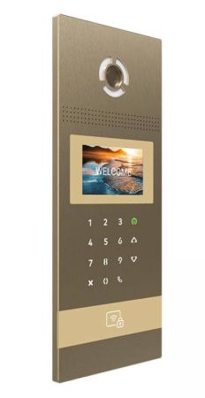 Многоабонентская вызывная панель Bas-IP AA-12FB Gold с распознаванием лиц Многоабонентская вызывная панель Bas-IP AA-12FB Gold с распознаванием лиц