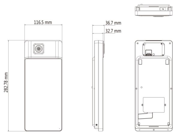 Биометрический терминал доступа HikVision DS-K1T671TM-3XF с измерением температуры Биометрический терминал доступа HikVision DS-K1T671TM-3XF с измерением температуры