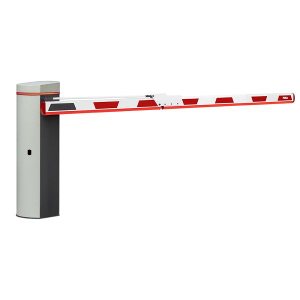 Шлагбаум автоматический PERCo GS04 со складной прямоугольной стрелой 4,3 м и встроенной системой обогрева