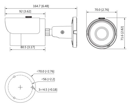 IP-видеокамера уличная 4Мп Dahua DH-IPC-HFW1431SP-0280B-S4 IP-видеокамера уличная 4Мп Dahua DH-IPC-HFW1431SP-0280B-S4