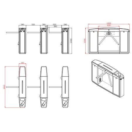 Турникет-трипод тумбовый Avix AV.TT.6383 моторизованный Турникет-трипод тумбовый Avix AV.TT.6383 моторизованный