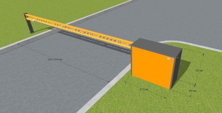 Тумба откатного механического шлагбаума Hurde Block-A10 (11-10) Тумба откатного механического шлагбаума Hurde Block-A10 (11-10)