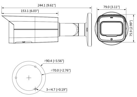 IP-видеокамера уличная 2Мп Dahua DH-IPC-HFW5241TP-ASE-0280B-S3 с искусственным интеллектом IP-видеокамера уличная 2Мп Dahua DH-IPC-HFW5241TP-ASE-0280B-S3 с искусственным интеллектом