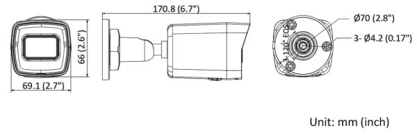 Уличная IP-камера 4Мп HiWatch DS-I400(D) (2.8 мм) с подсветкой EXIR 2.0 Уличная IP-камера 4Мп HiWatch DS-I400(D) (2.8 мм) с подсветкой EXIR 2.0