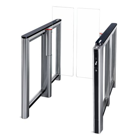 Турникет распашной PERCo ST-11M «Скоростной проход» со сканером штрихкода, крышками из искусственного камня и створками 300 мм, высотой 1300 мм Турникет распашной PERCo ST-11M «Скоростной проход» со сканером штрихкода, крышками из искусственного камня и створками 300 мм, высотой 1300 мм
