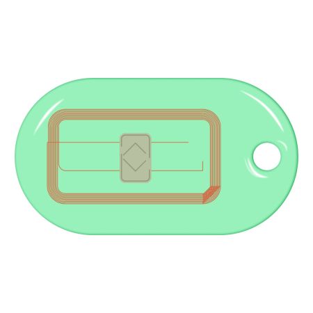 Бесконтактный RFID-брелок SMARTTAG Caramel NXP Mifare Plus SE 1k, прозрачный Бесконтактный RFID-брелок SMARTTAG Caramel NXP Mifare Plus SE 1k, прозрачный
