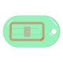 Бесконтактный RFID-брелок SMARTTAG Caramel NXP Mifare Plus SE 1k, прозрачный Бесконтактный RFID-брелок SMARTTAG Caramel NXP Mifare Plus SE 1k, прозрачный