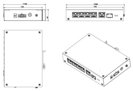 Неуправляемый 4-портовый PoE коммутатор Dahua DH-PFS3106-4ET-60 Неуправляемый 4-портовый PoE коммутатор Dahua DH-PFS3106-4ET-60