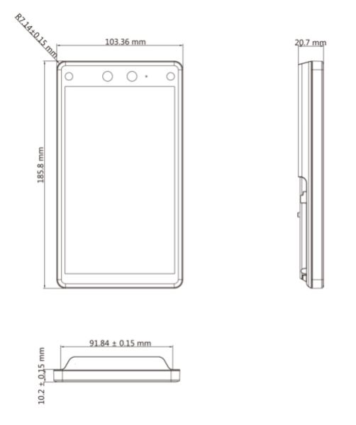 Биометрический терминал доступа HikVision DS-K1T672M по распознаванию лиц Биометрический терминал доступа HikVision DS-K1T672M по распознаванию лиц