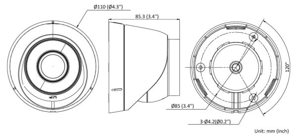Уличная IP-камера 2Мп HiWatch DS-I203(E) (4 мм) с подсветкой EXIR 2.0 Уличная IP-камера 2Мп HiWatch DS-I203(E) (4 мм) с подсветкой EXIR 2.0