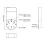 Монтажная коробка Dahua DH-PFA12A Монтажная коробка Dahua DH-PFA12A