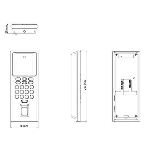 Терминал доступа Wi-Fi HikVision DS-K1T321MFWX с распознаванием лиц, отпечатков пальцев, карт Mifare Терминал доступа Wi-Fi HikVision DS-K1T321MFWX с распознаванием лиц, отпечатков пальцев, карт Mifare