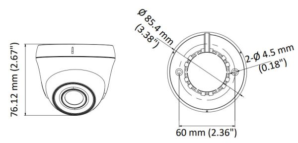 Купольная уличная 2Мп HD-TVI видеокамера HiWatch DS-T203S (3.6 мм) Купольная уличная 2Мп HD-TVI видеокамера HiWatch DS-T203S (3.6 мм)