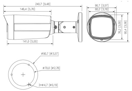 Уличная HD-CVI видеокамера Full-color 5Мп Dahua DH-HAC-ME1509THP-A-PV-0280B-S2 с сиреной и стробоскопом Уличная HD-CVI видеокамера Full-color 5Мп Dahua DH-HAC-ME1509THP-A-PV-0280B-S2 с сиреной и стробоскопом