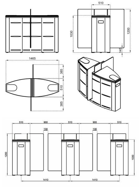 Турникет раздвижной двухпроходной Came Sliding Gate SG90, 900 мм, створки 1200 мм (SG90M-DBL) Турникет раздвижной двухпроходной Came Sliding Gate SG90, 900 мм, створки 1200 мм (SG90M-DBL)
