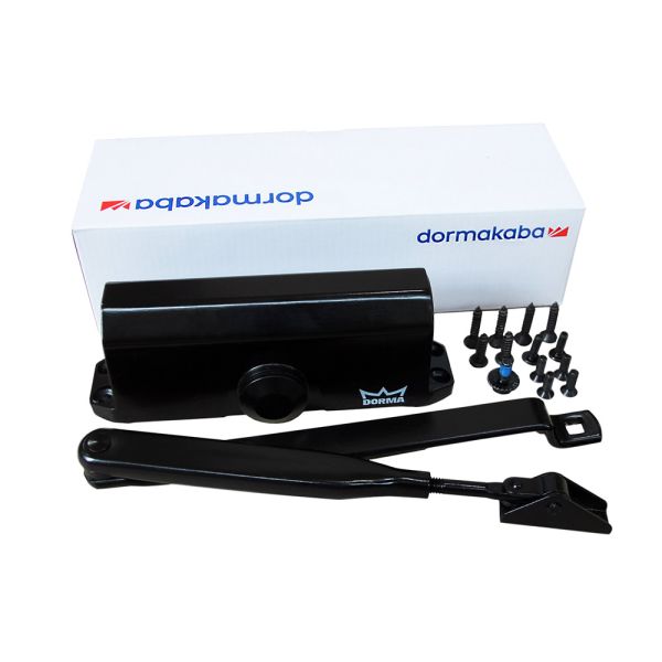 Доводчик дверной dormakaba TS77 EN4 c рычагом ФОП, серебро