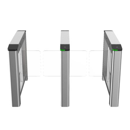 Боковой модуль распашного турникета HikVision DS-K3B220LX-R/Dp65 (правый), со створкой Боковой модуль распашного турникета HikVision DS-K3B220LX-R/Dp65 (правый), со створкой