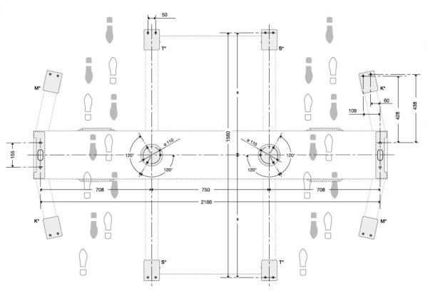 Турникет полноростовой двухпроходной Came Guardian PSGD4, уличный, из окрашенной стали Турникет полноростовой двухпроходной Came Guardian PSGD4, уличный, из окрашенной стали