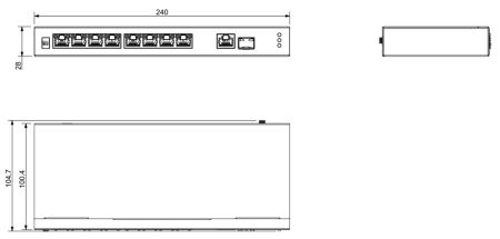 Неуправляемый 8-портовый PoE коммутатор Dahua DH-PFS3110-8ET1GT1GF-96 Неуправляемый 8-портовый PoE коммутатор Dahua DH-PFS3110-8ET1GT1GF-96
