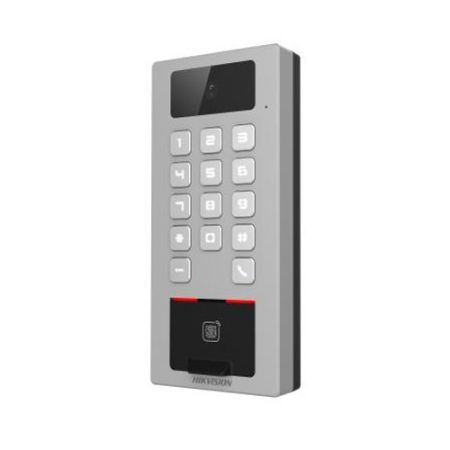 Терминал доступа HikVision DS-K1T502DBFWX-C со считывателем отпечатков пальцев, карт Mifare и 2Мп камерой Терминал доступа HikVision DS-K1T502DBFWX-C со считывателем отпечатков пальцев, карт Mifare и 2Мп камерой